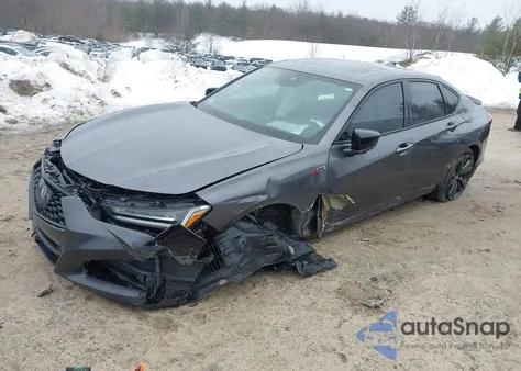 2021 Acura Tlx A-Spec Package из США, поврежденный, VIN 19UUB6F52MA007972